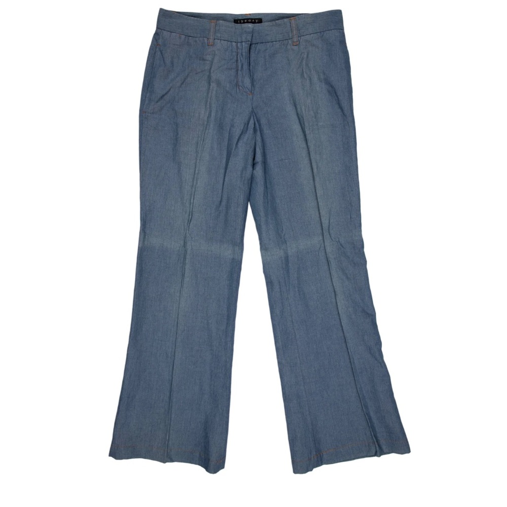 Theory Denim Linen Pants (US 2)